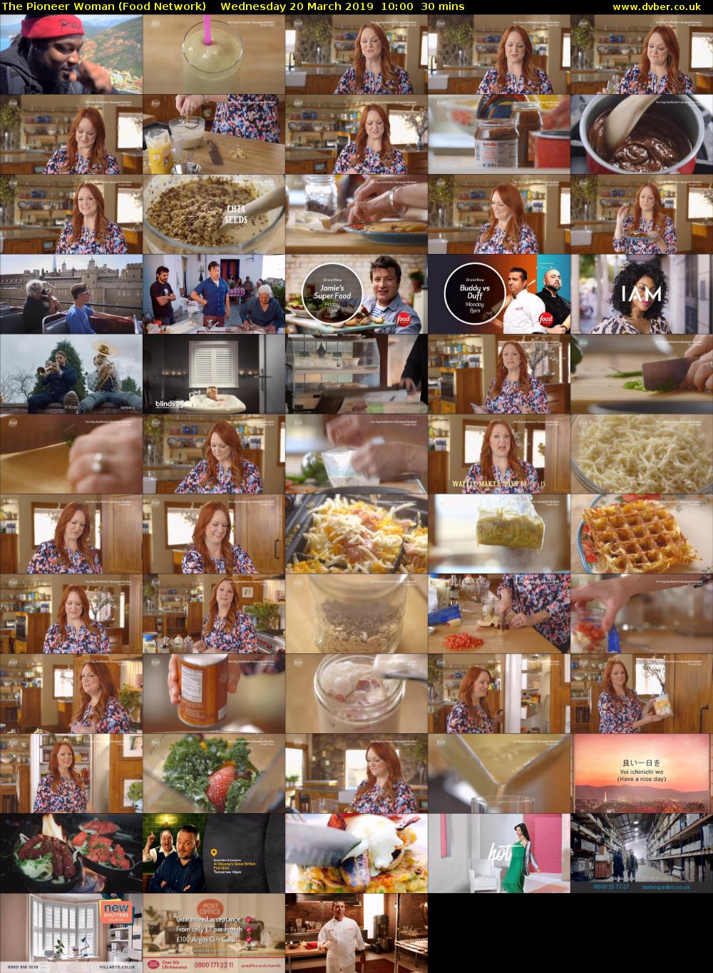 The Pioneer Woman (Food Network) Wednesday 20 March 2019 10:00 - 10:30