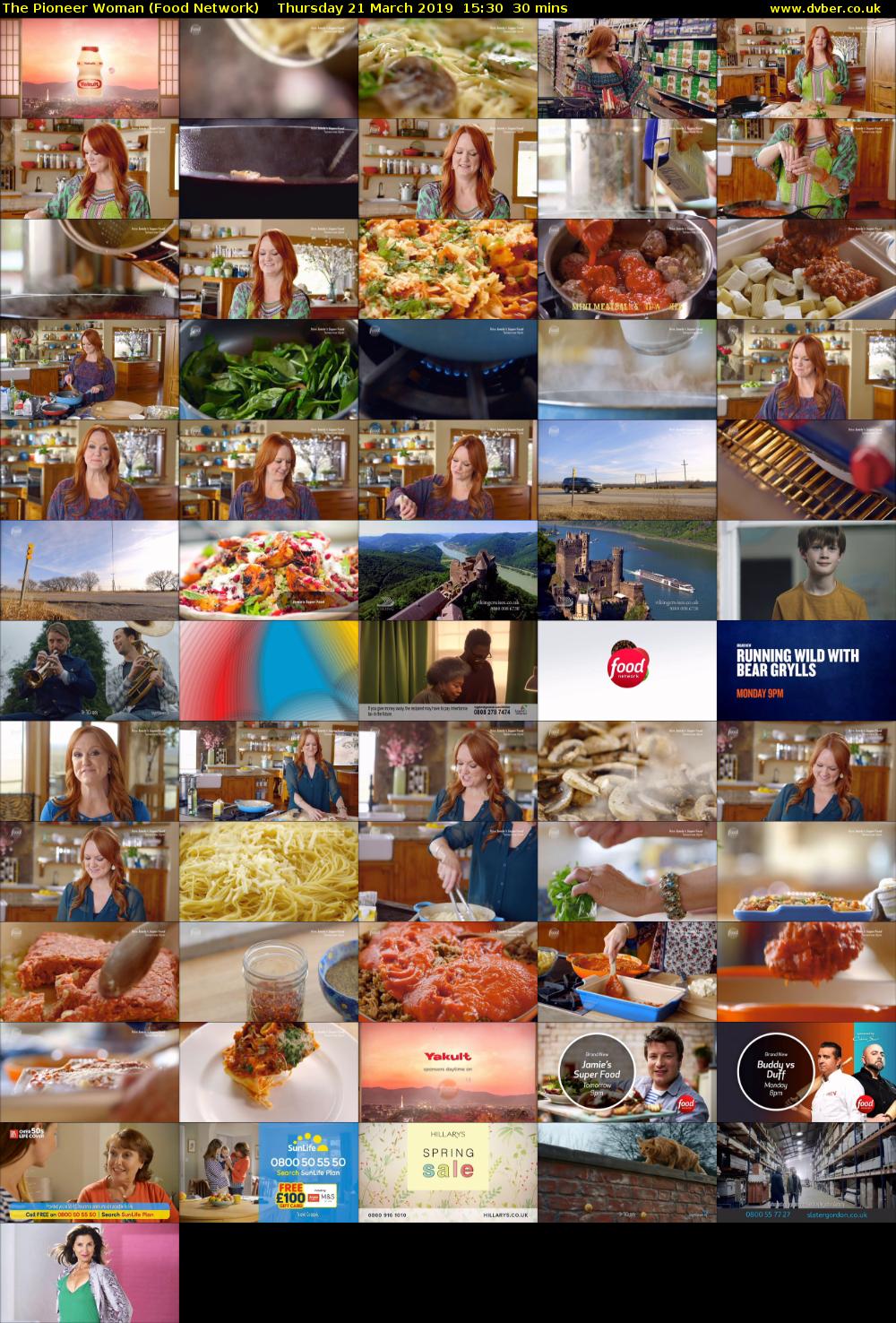 The Pioneer Woman (Food Network) Thursday 21 March 2019 15:30 - 16:00