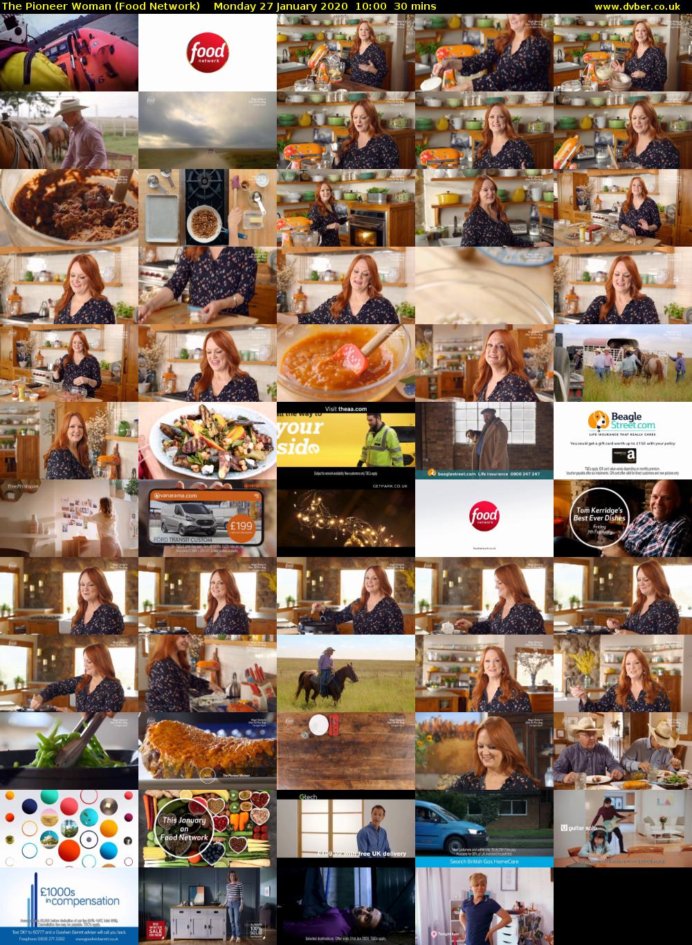 The Pioneer Woman (Food Network) Monday 27 January 2020 10:00 - 10:30