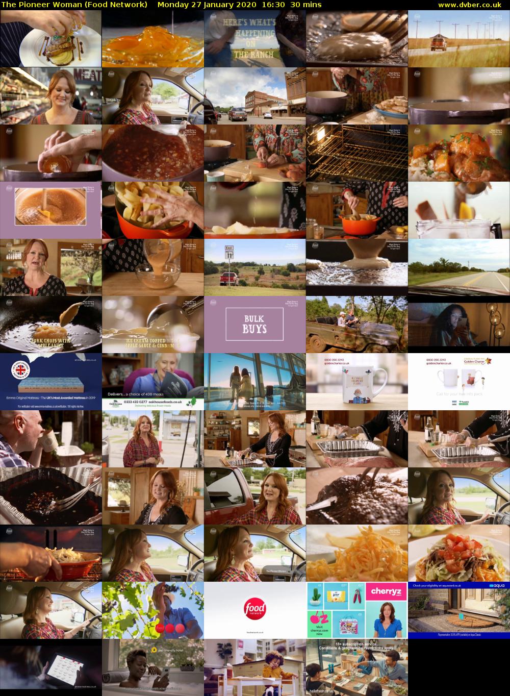 The Pioneer Woman (Food Network) Monday 27 January 2020 16:30 - 17:00