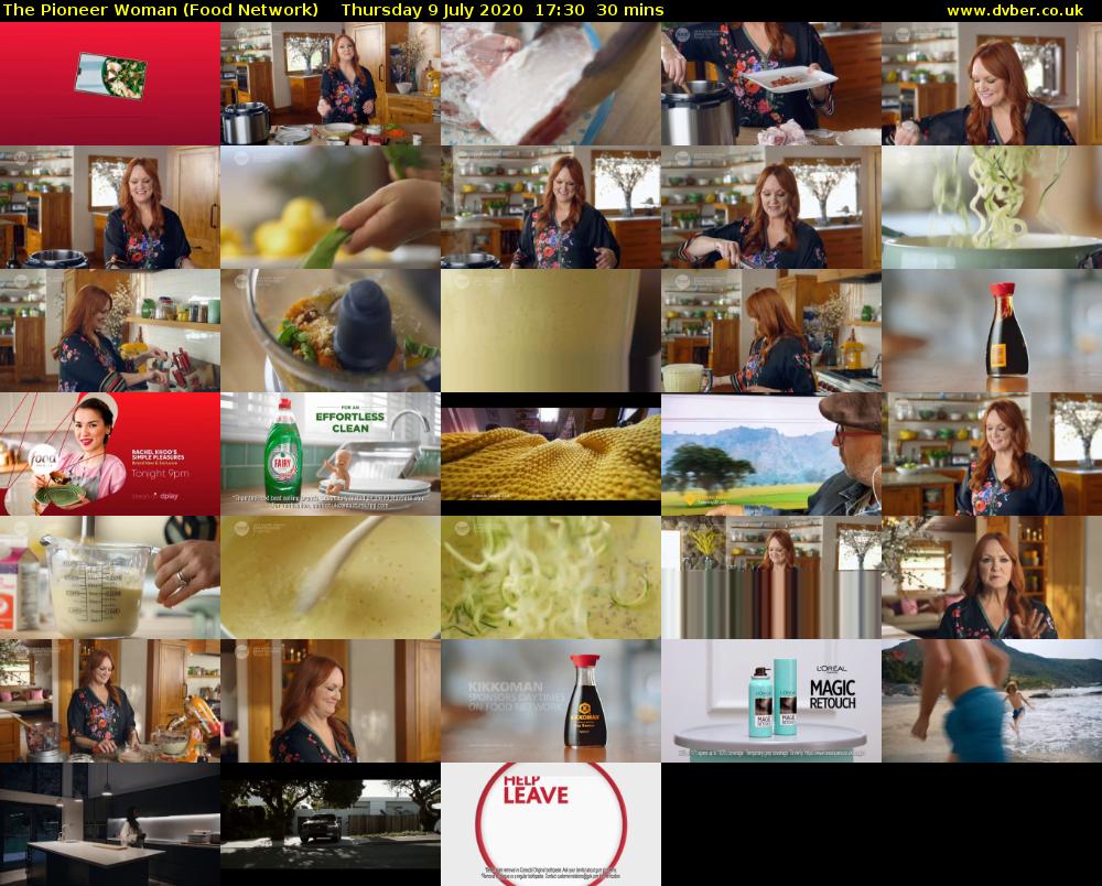The Pioneer Woman (Food Network) Thursday 9 July 2020 17:30 - 18:00