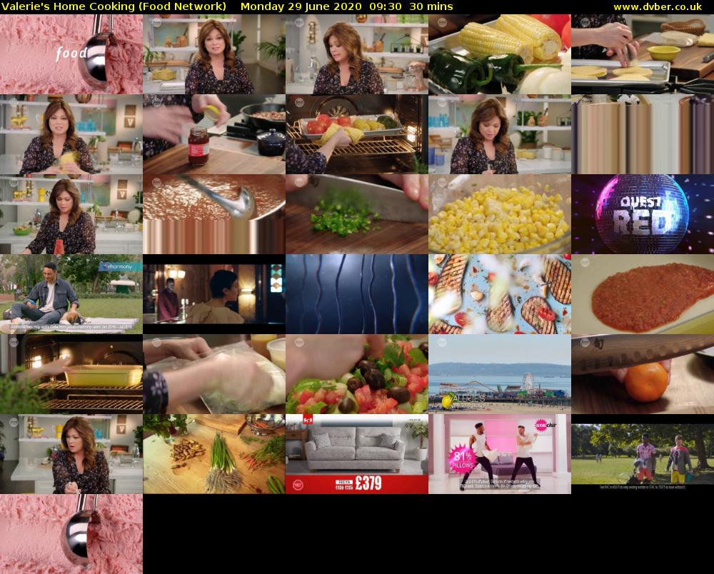 Valerie's Home Cooking (Food Network) Monday 29 June 2020 09:30 - 10:00