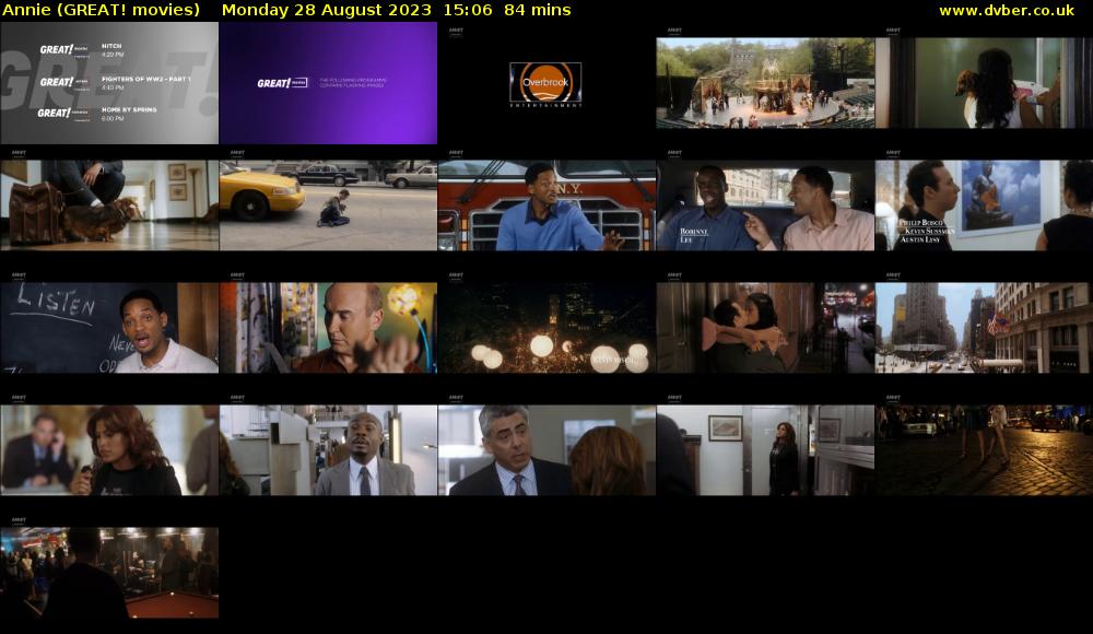 Annie (GREAT! movies) Monday 28 August 2023 15:06 - 16:30