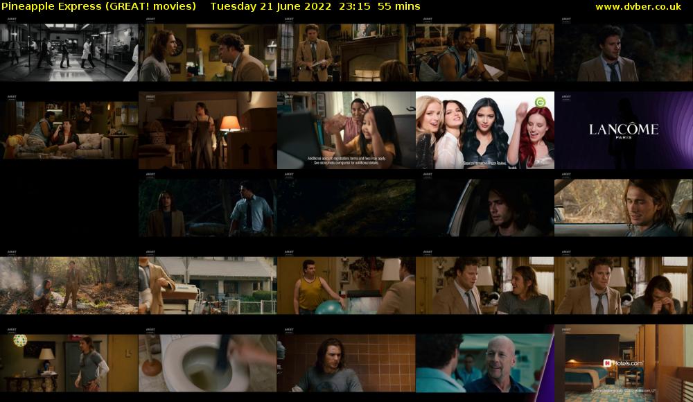 Pineapple Express (GREAT! movies) Tuesday 21 June 2022 23:15 - 00:10