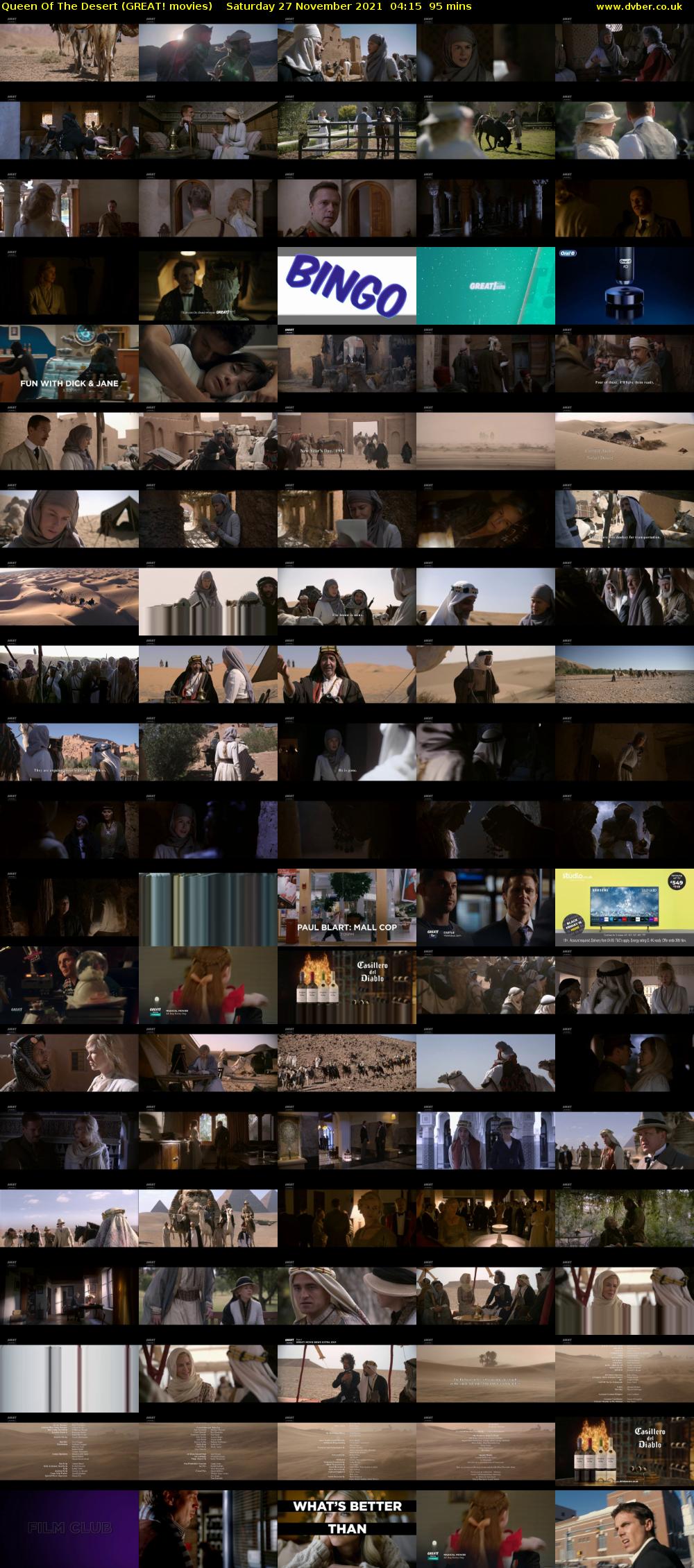 Queen Of The Desert (GREAT! movies) Saturday 27 November 2021 04:15 - 05:50