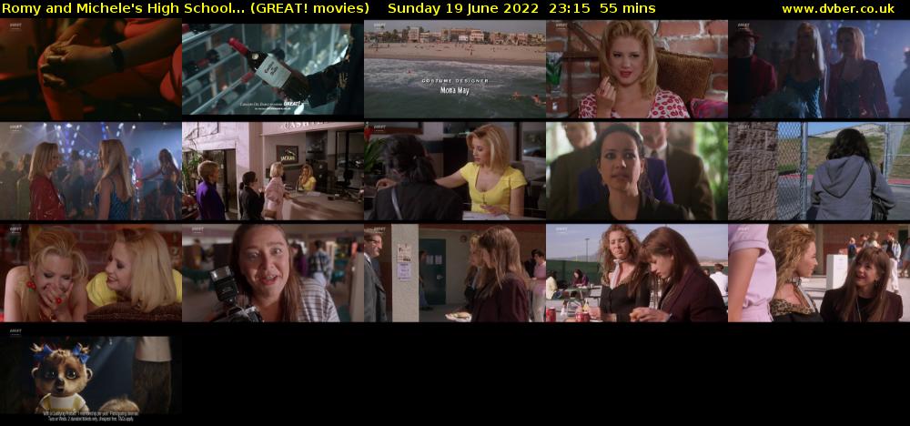 Romy and Michele's High School... (GREAT! movies) Sunday 19 June 2022 23:15 - 00:10