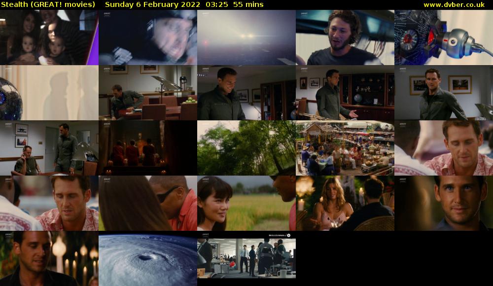 Stealth (GREAT! movies) Sunday 6 February 2022 03:25 - 04:20
