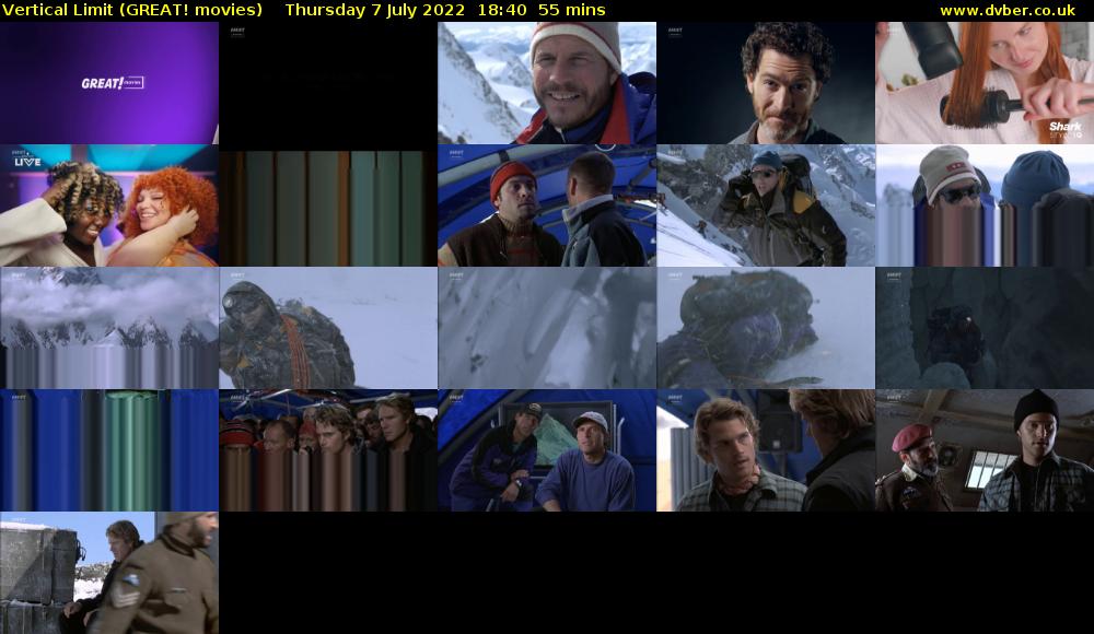 Vertical Limit (GREAT! movies) Thursday 7 July 2022 18:40 - 19:35