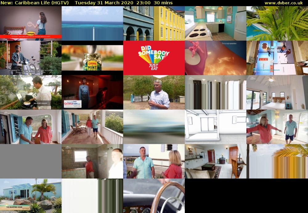 Caribbean Life (HGTV) Tuesday 31 March 2020 23:00 - 23:30