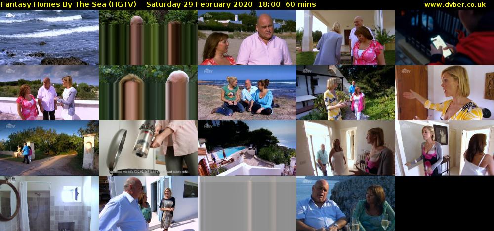Fantasy Homes By The Sea (HGTV) Saturday 29 February 2020 18:00 - 19:00