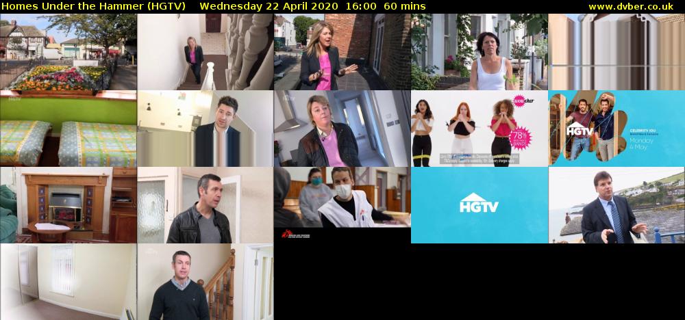 Homes Under the Hammer (HGTV) Wednesday 22 April 2020 16:00 - 17:00
