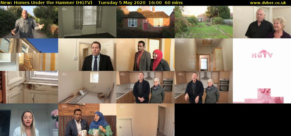 Homes Under the Hammer (HGTV) Tuesday 5 May 2020 16:00 - 17:00