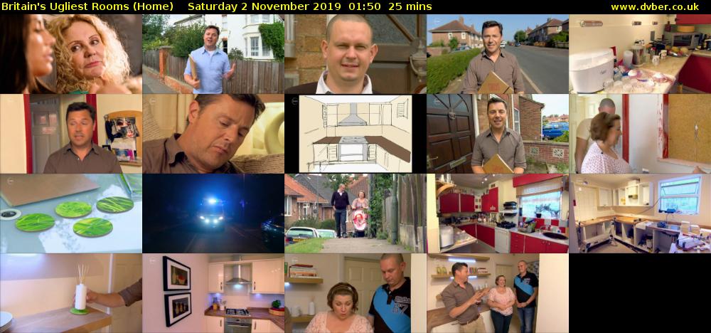 Britain's Ugliest Rooms (Home) Saturday 2 November 2019 01:50 - 02:15