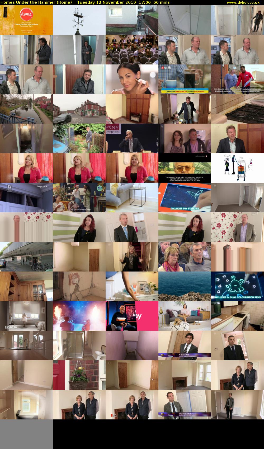 Homes Under the Hammer (Home) Tuesday 12 November 2019 17:00 - 18:00