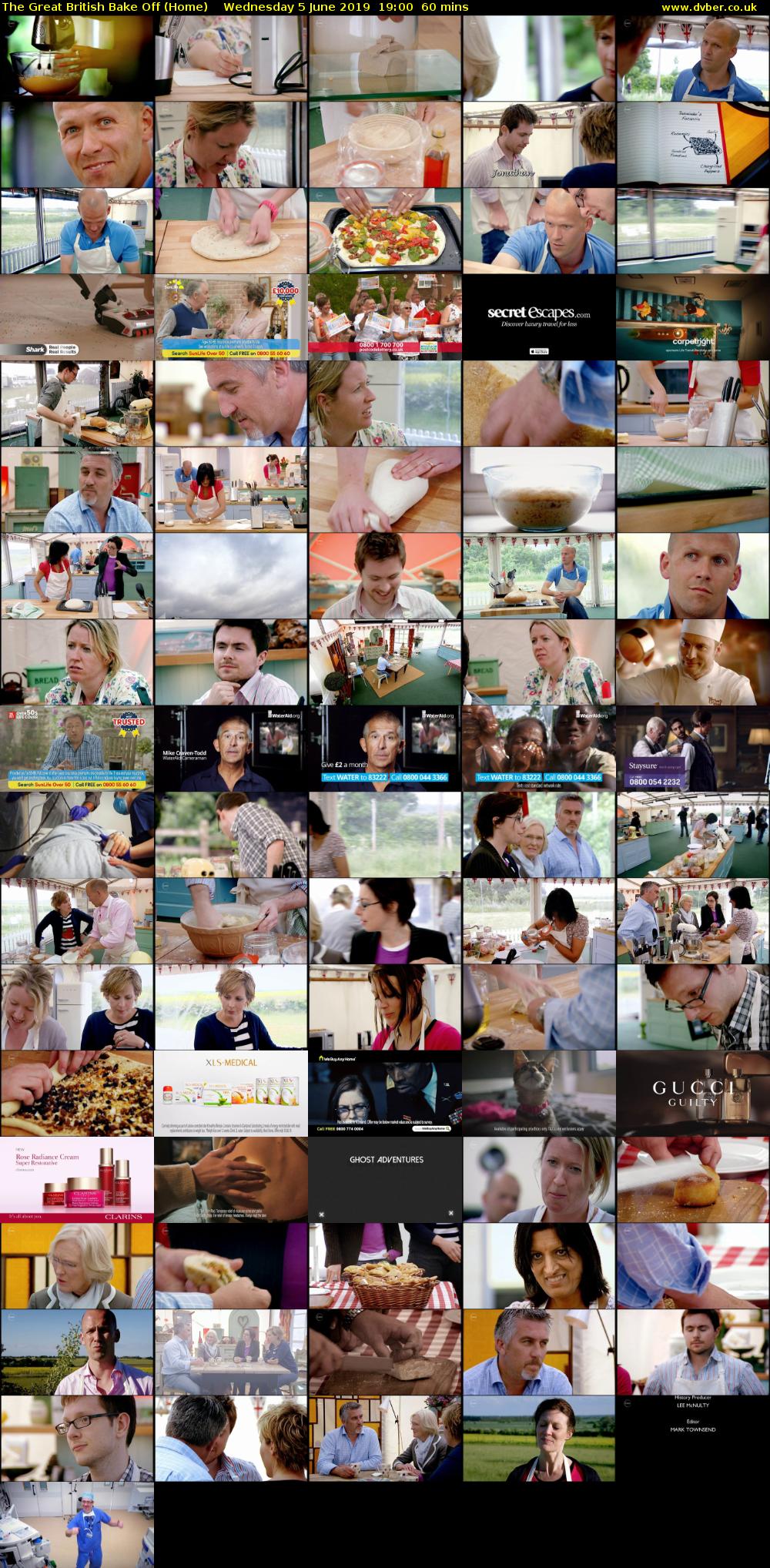 The Great British Bake Off (Home) Wednesday 5 June 2019 19:00 - 20:00
