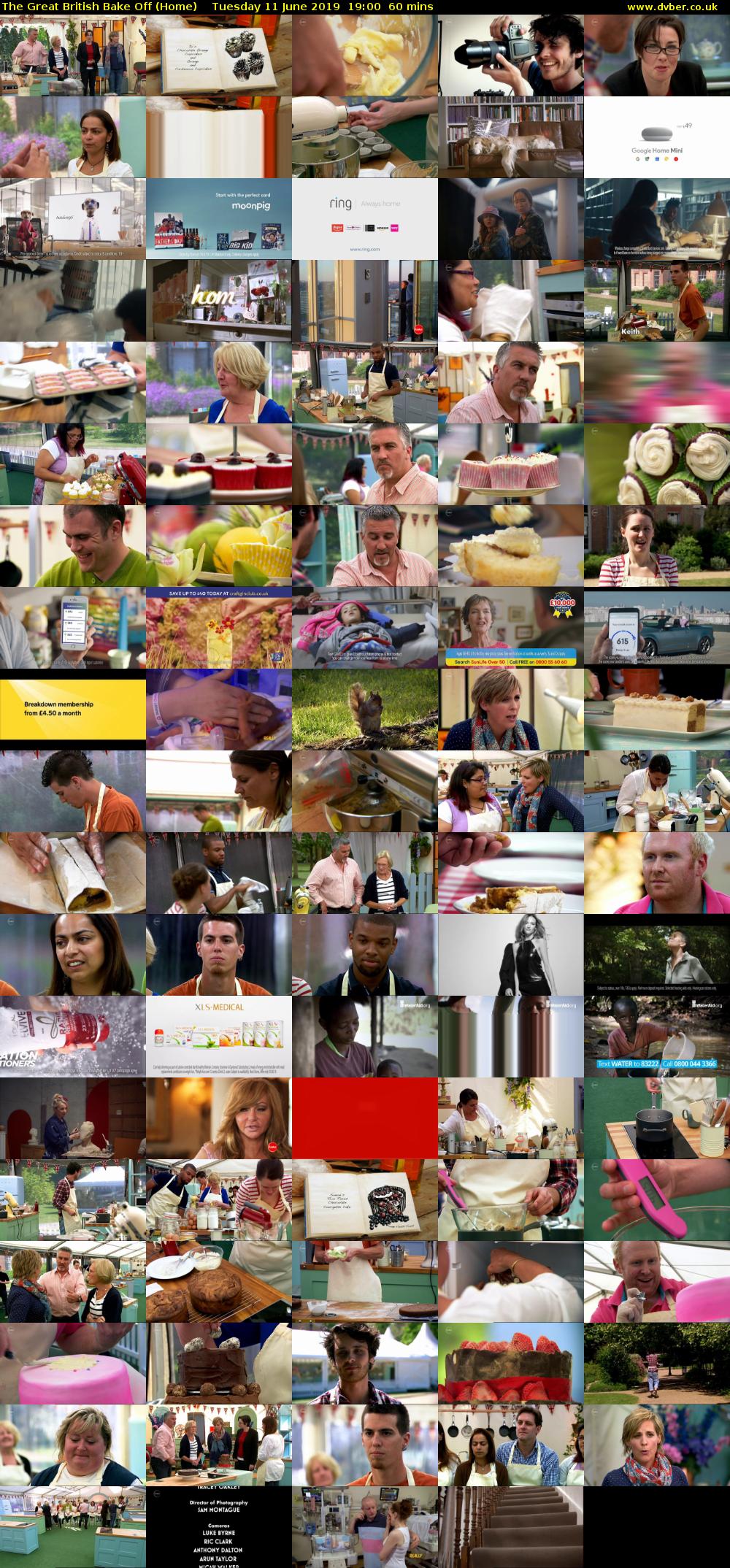The Great British Bake Off (Home) Tuesday 11 June 2019 19:00 - 20:00