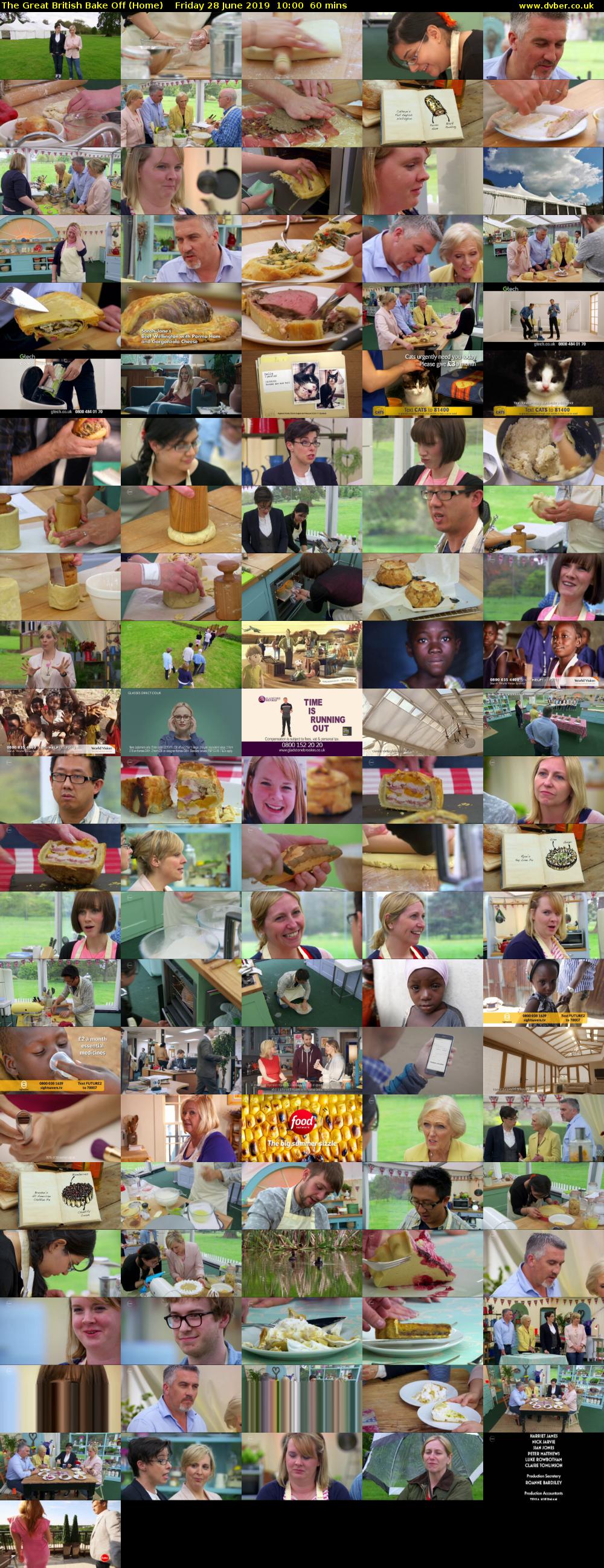 The Great British Bake Off (Home) Friday 28 June 2019 10:00 - 11:00