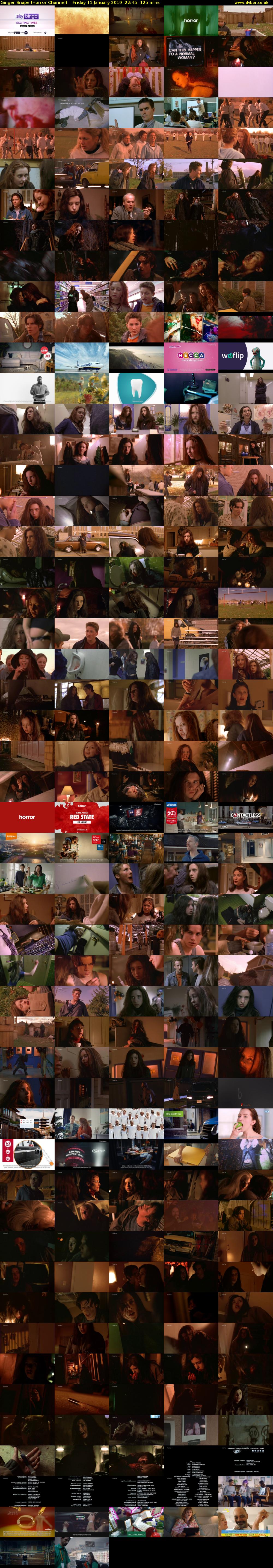 Ginger Snaps (Horror Channel) Friday 11 January 2019 22:45 - 00:50