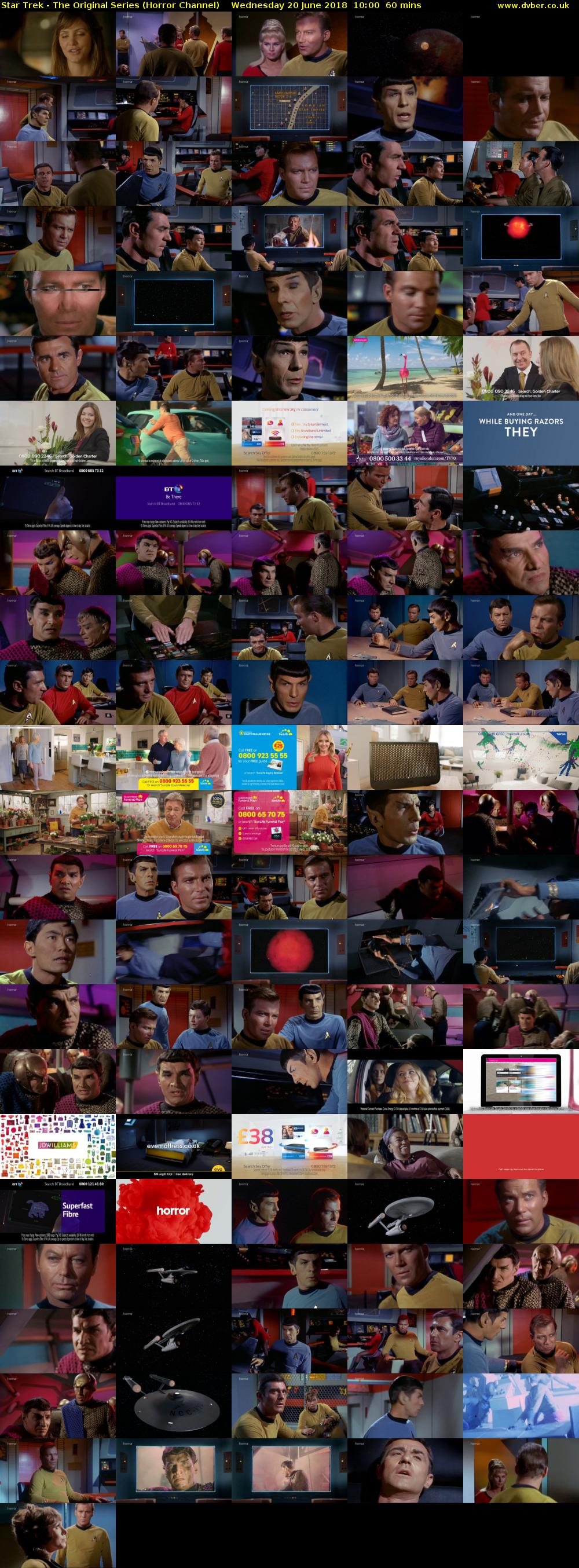 Star Trek - The Original Series (Horror Channel) Wednesday 20 June 2018 10:00 - 11:00