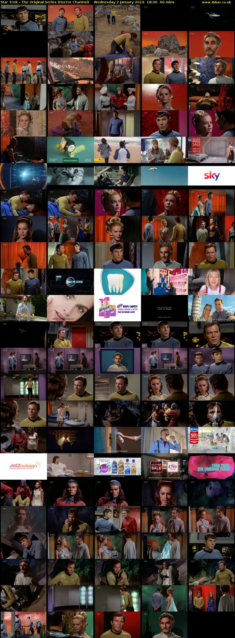 Star Trek - The Original Series (Horror Channel) Wednesday 2 January 2019 18:00 - 19:00