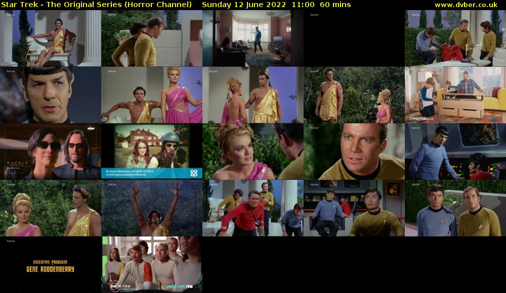 Star Trek - The Original Series (Horror Channel) Sunday 12 June 2022 11:00 - 12:00