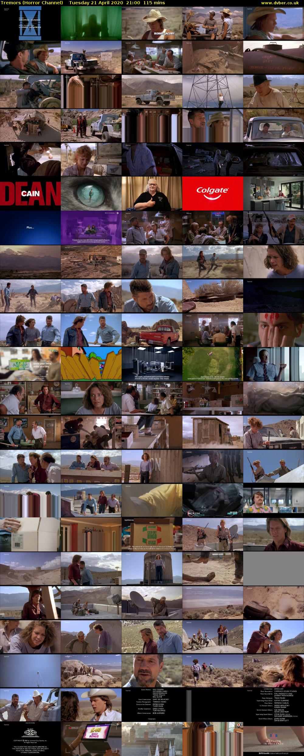 Tremors (Horror Channel) Tuesday 21 April 2020 21:00 - 22:55