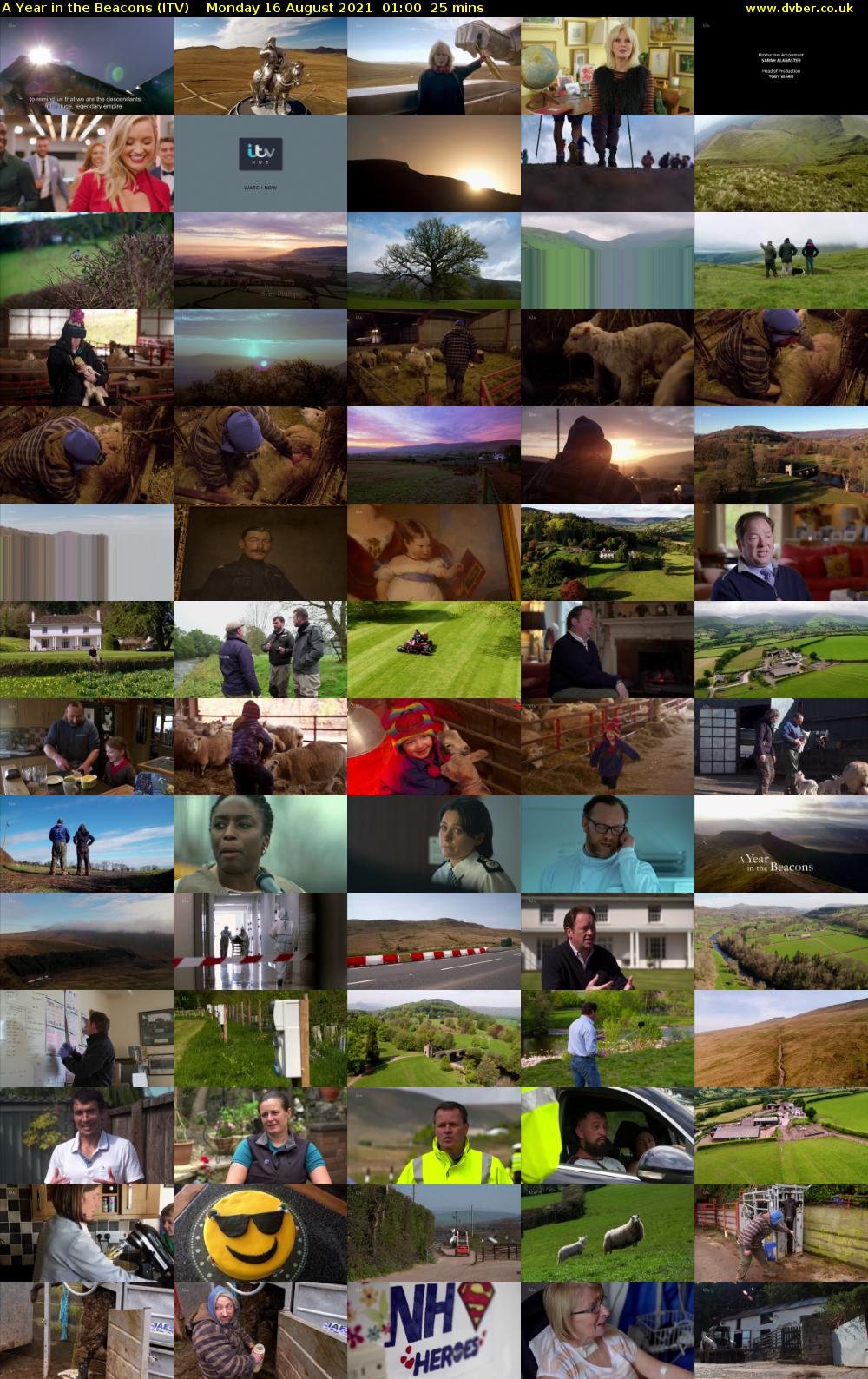 A Year in the Beacons (ITV) Monday 16 August 2021 01:00 - 01:25