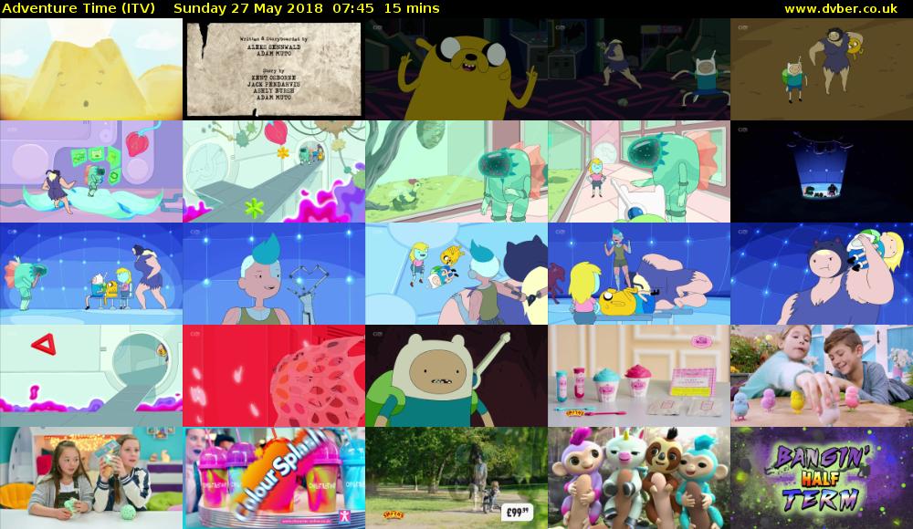 Adventure Time (ITV) Sunday 27 May 2018 07:45 - 08:00