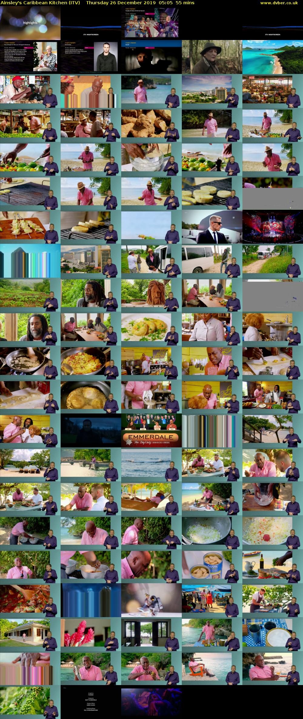 Ainsley's Caribbean Kitchen (ITV) Thursday 26 December 2019 05:05 - 06:00