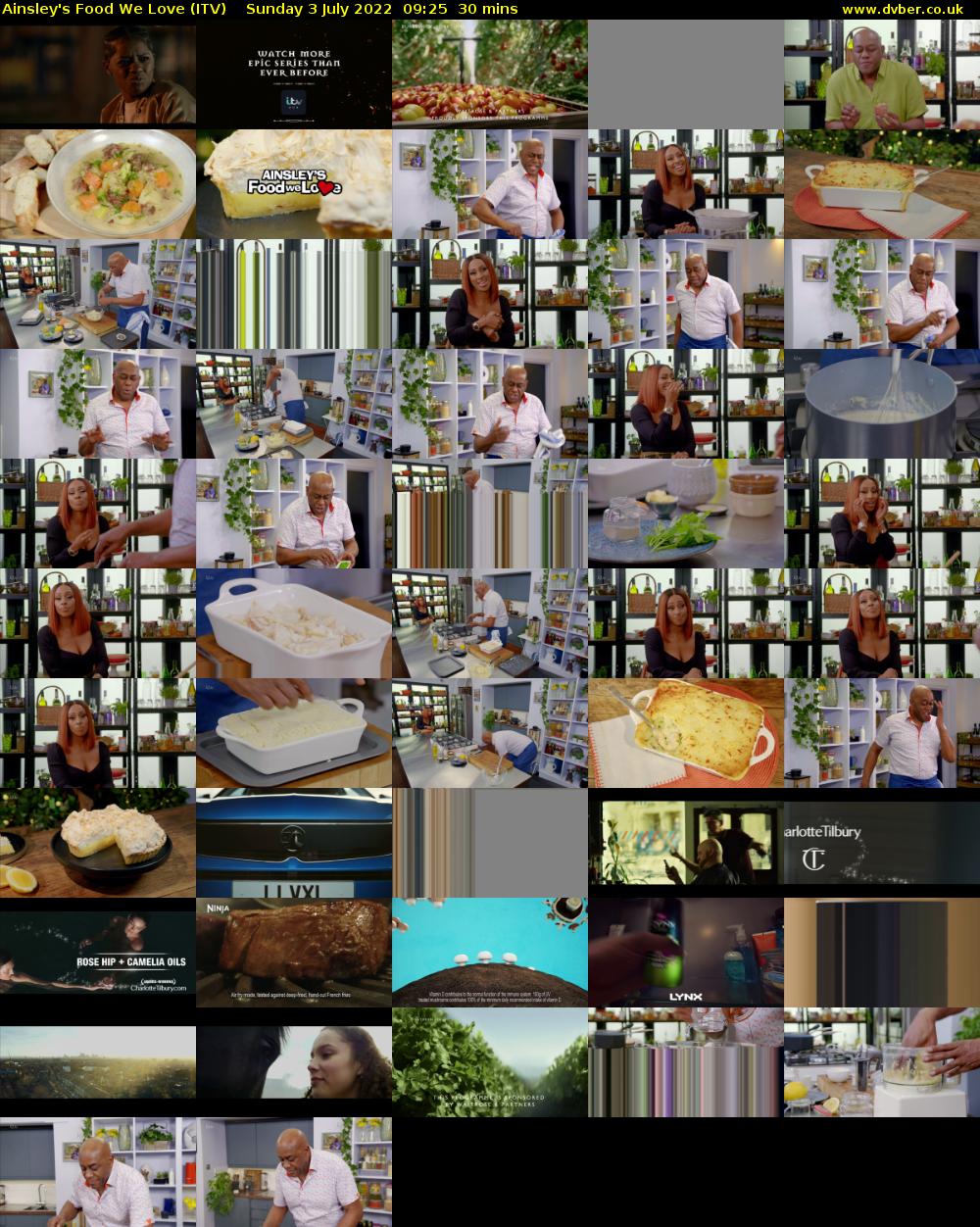 Ainsley's Food We Love (ITV) Sunday 3 July 2022 09:25 - 09:55