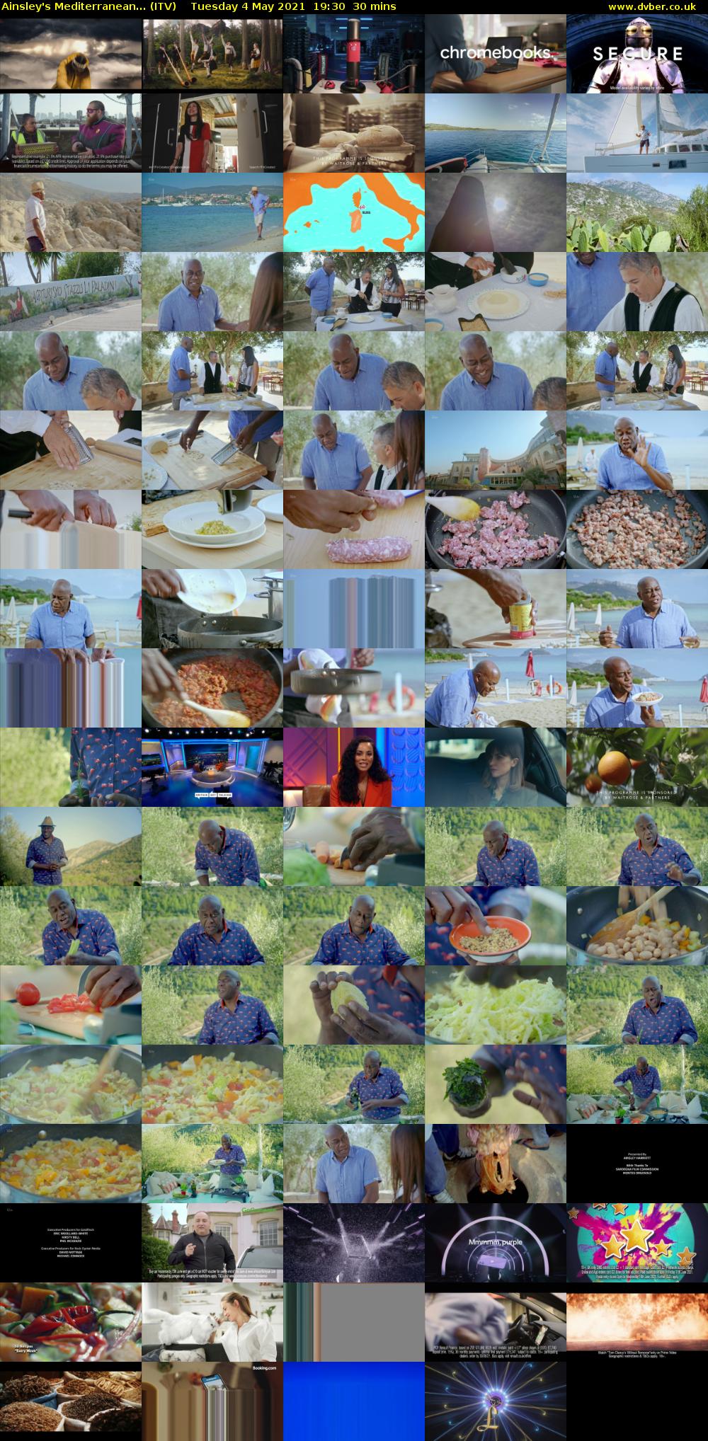Ainsley's Mediterranean... (ITV) Tuesday 4 May 2021 19:30 - 20:00