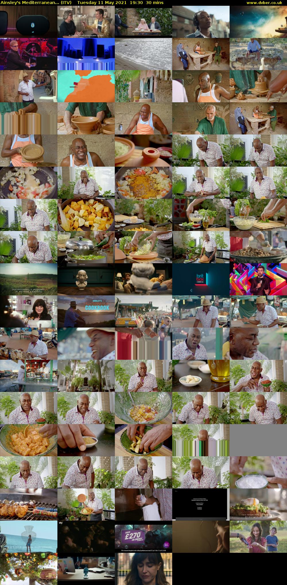 Ainsley's Mediterranean... (ITV) Tuesday 11 May 2021 19:30 - 20:00