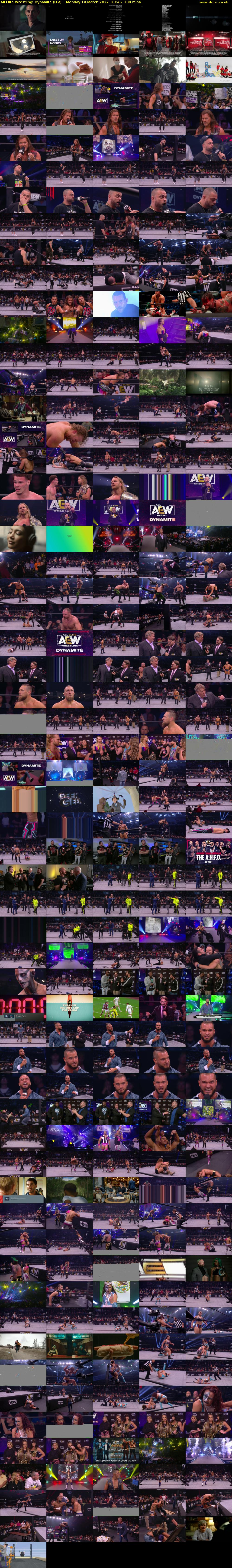 All Elite Wrestling: Dynamite (ITV) Monday 14 March 2022 23:45 - 01:25
