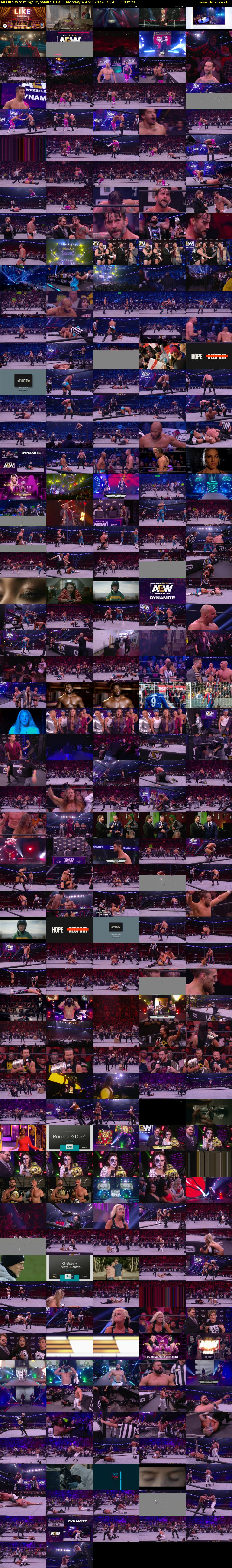 All Elite Wrestling: Dynamite (ITV) Monday 4 April 2022 23:45 - 01:25