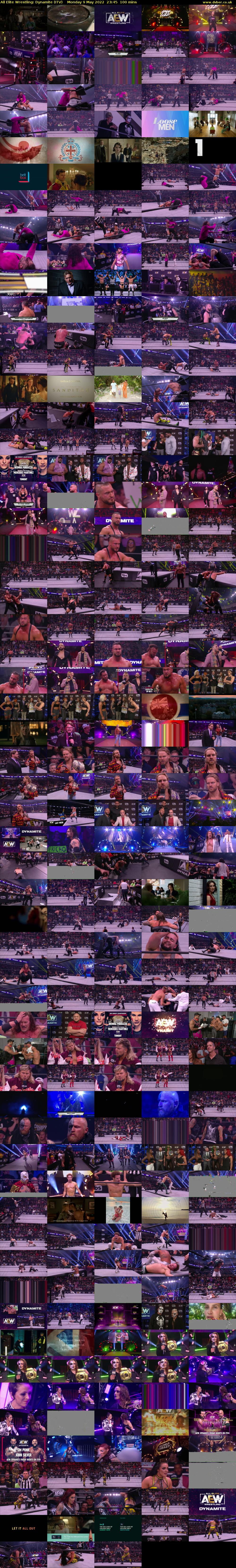 All Elite Wrestling: Dynamite (ITV) Monday 9 May 2022 23:45 - 01:25