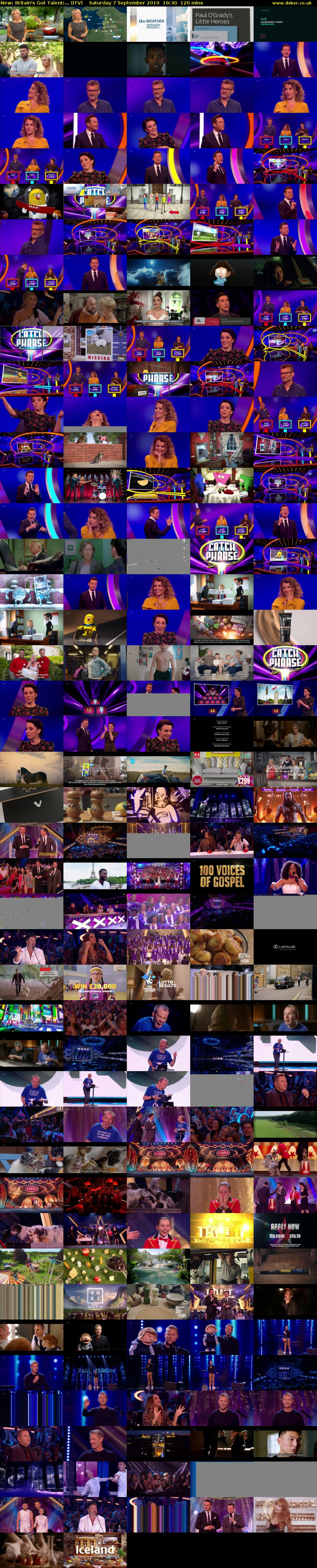 Britain's Got Talent:... (ITV) Saturday 7 September 2019 19:30 - 21:30