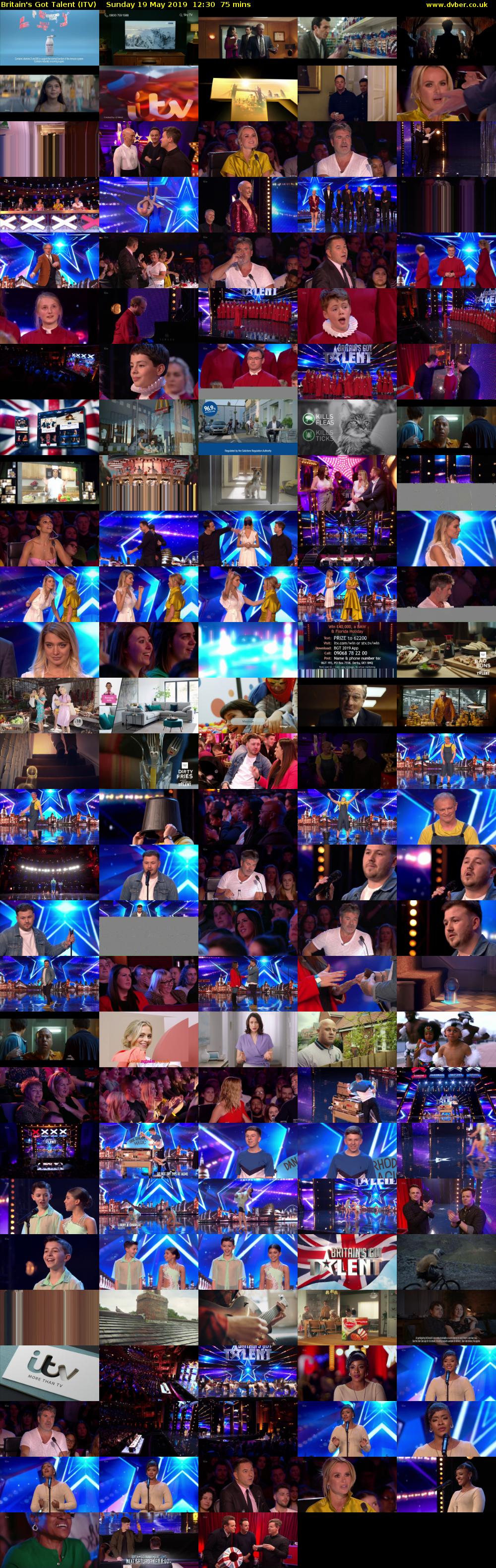 Britain's Got Talent (ITV) Sunday 19 May 2019 12:30 - 13:45