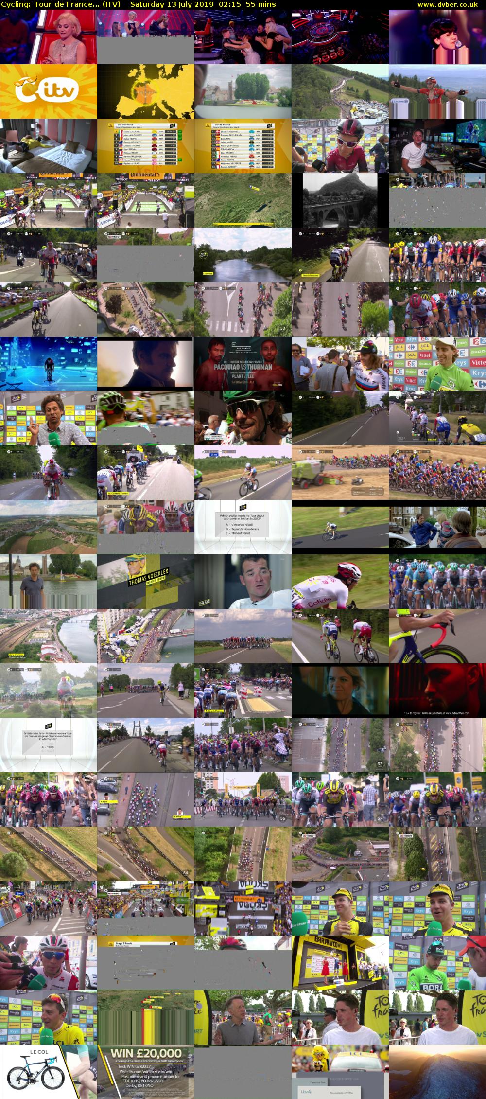 Cycling: Tour de France... (ITV) Saturday 13 July 2019 02:15 - 03:10