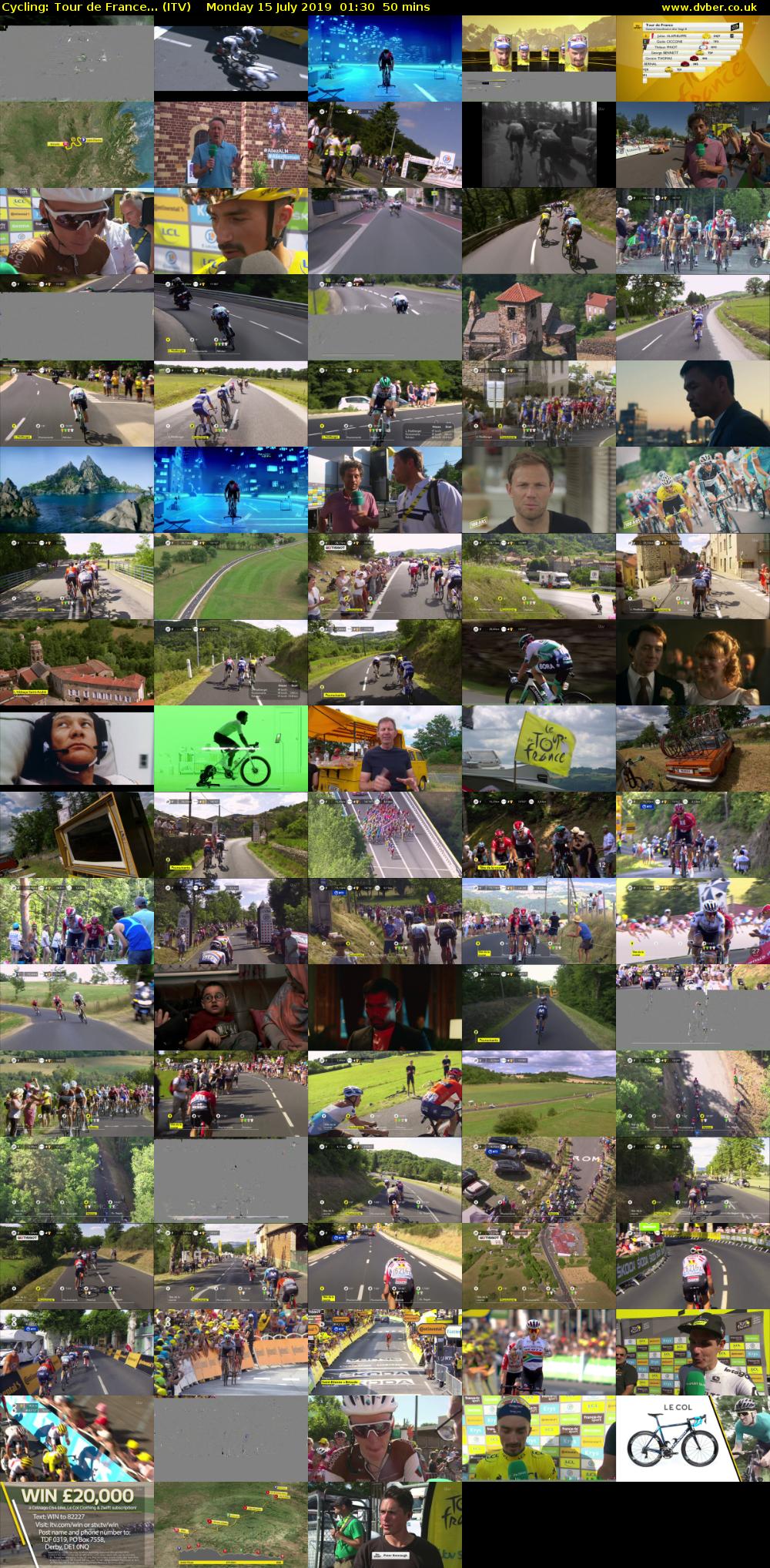 Cycling: Tour de France... (ITV) Monday 15 July 2019 01:30 - 02:20