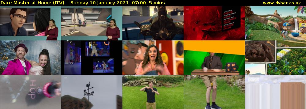 Dare Master at Home (ITV) Sunday 10 January 2021 07:00 - 07:05