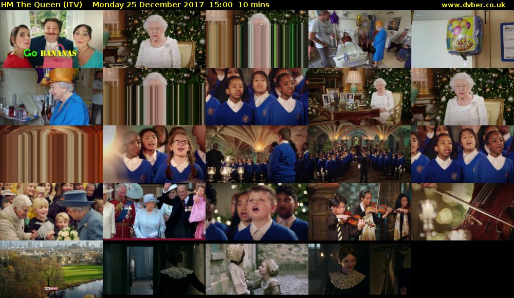 HM The Queen (ITV) Monday 25 December 2017 15:00 - 15:10