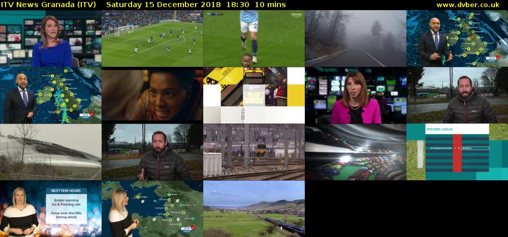 ITV News Granada (ITV) Saturday 15 December 2018 18:30 - 18:40