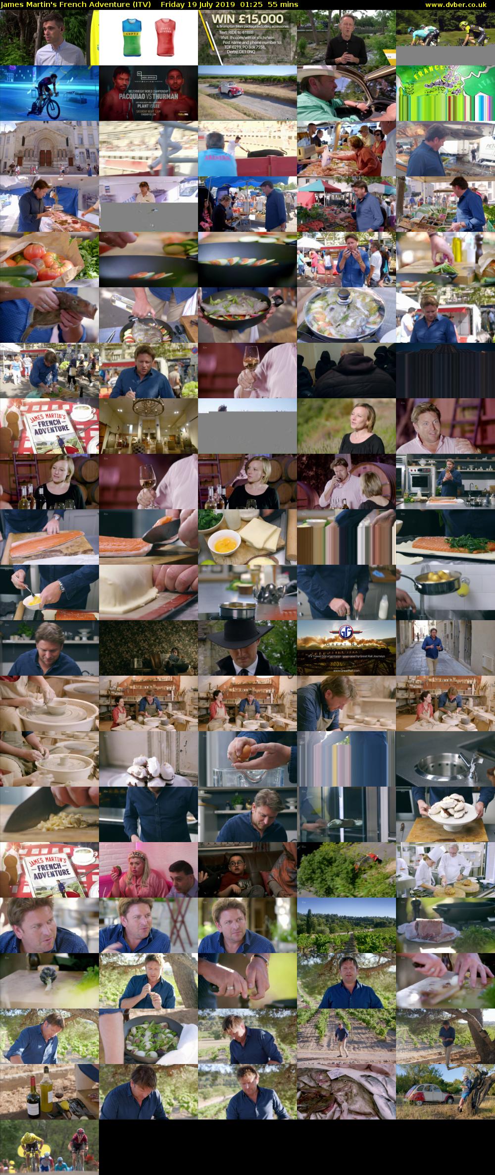 James Martin's French Adventure (ITV) Friday 19 July 2019 01:25 - 02:20