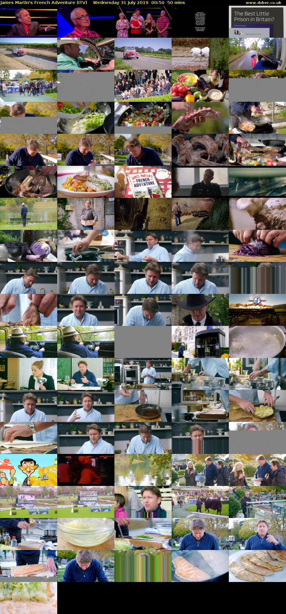 James Martin's French Adventure (ITV) Wednesday 31 July 2019 00:50 - 01:40