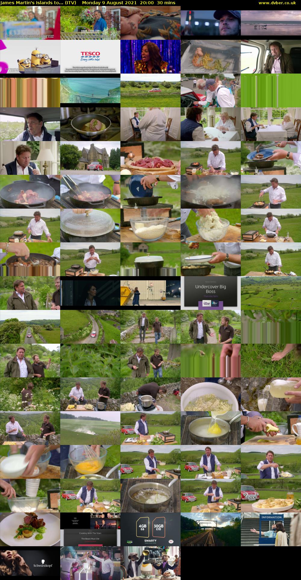 James Martin's Islands to... (ITV) Monday 9 August 2021 20:00 - 20:30
