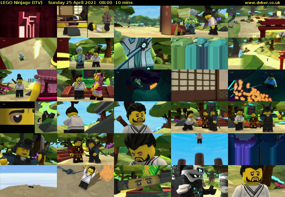 LEGO Ninjago (ITV) Sunday 25 April 2021 08:00 - 08:10