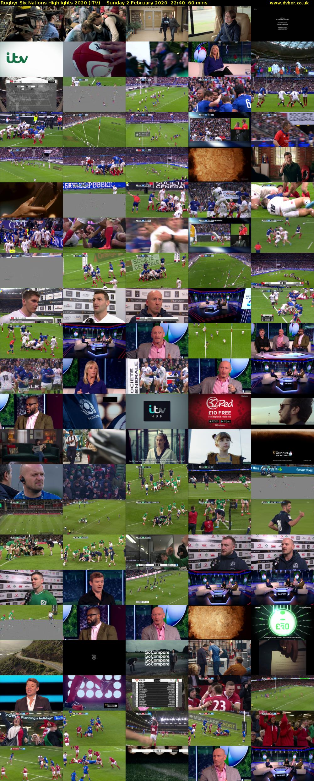 Rugby: Six Nations Highlights 2020 (ITV) Sunday 2 February 2020 22:40 - 23:40