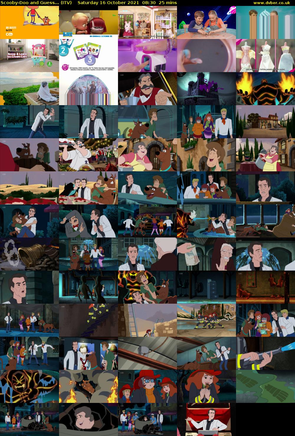 Scooby-Doo and Guess... (ITV) Saturday 16 October 2021 08:30 - 08:55