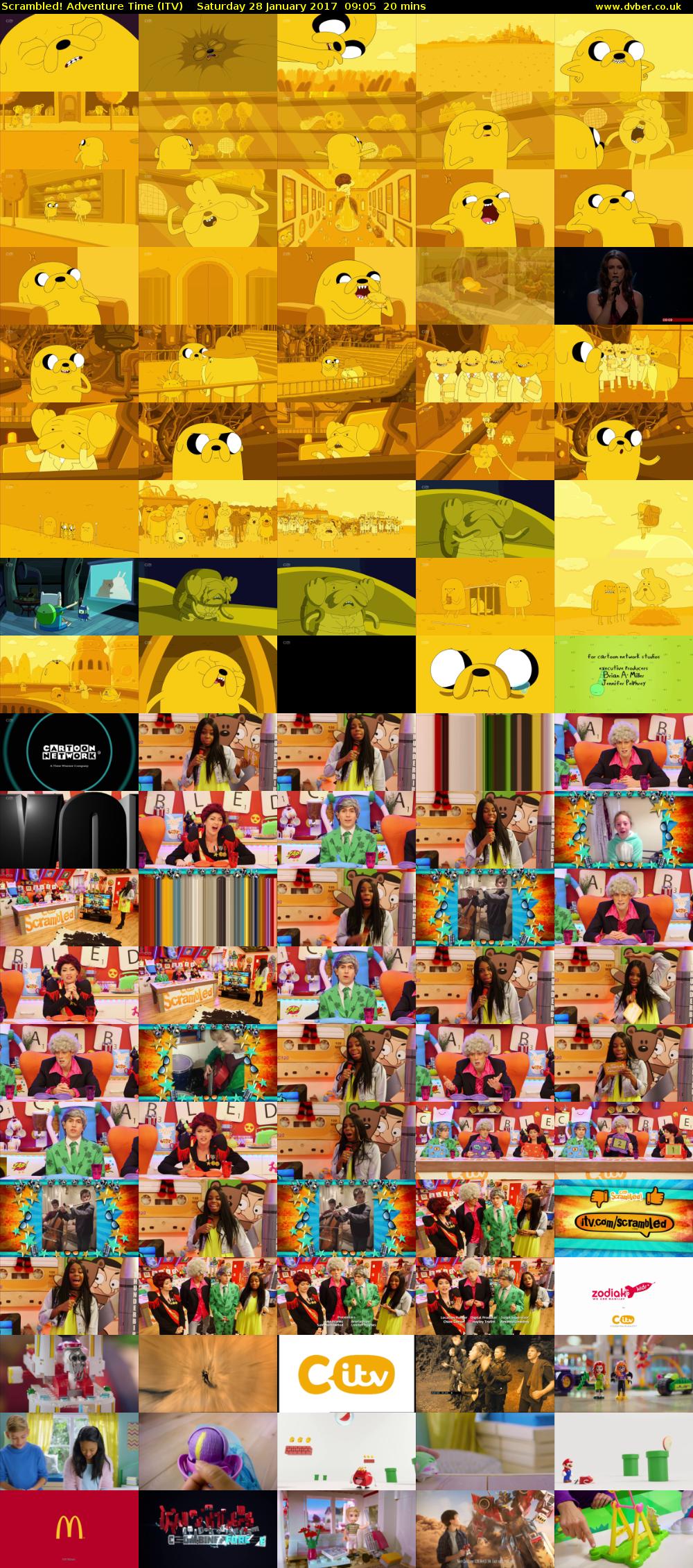 Scrambled! Adventure Time (ITV) Saturday 28 January 2017 09:05 - 09:25