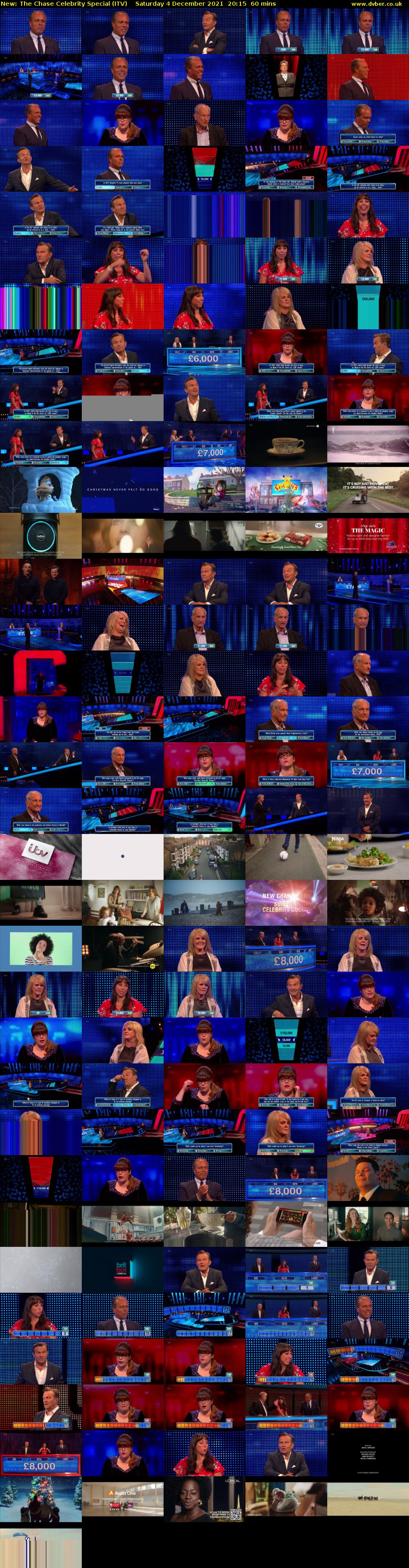 The Chase Celebrity Special (ITV) Saturday 4 December 2021 20:15 - 21:15
